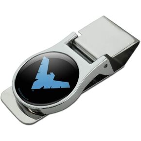 GRAPHICS & MORE Batman Nightwing Logo Satin Chrome Plated Metal Money Clip