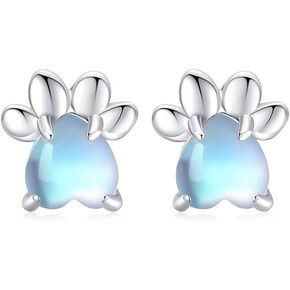 Manatee/Octopus/Starfish/Duck/Capybara/Turtle/Dog Paw Stud Earring 925 Sterling Silver Cute Animal Earrings Jewelry Birthday Gifts for Women Girls Sensitive Ears