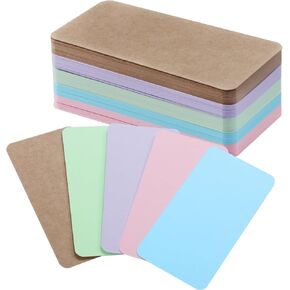 Popotop Photo Album Accessories Double-Sided Mini Memo Photocard 100PCS for Small Photo Album (5 Colors)