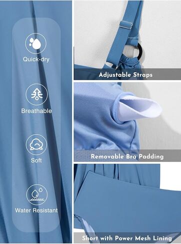 Aleumdr Plus Size Tankini Swimsuit for Women 2 Piece Tummy Control Bathing Suit Blouson Flowy Swim Dress with Bottom in Kuwait