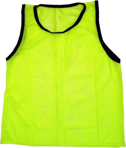 BlueDot Trading Adult Sports Pinnies Scrimmage Training Vest for Team practices for Soccer, Football, Basketball, Lacrosse, and More, Combo Green/Black, 12 Pack in Kuwait