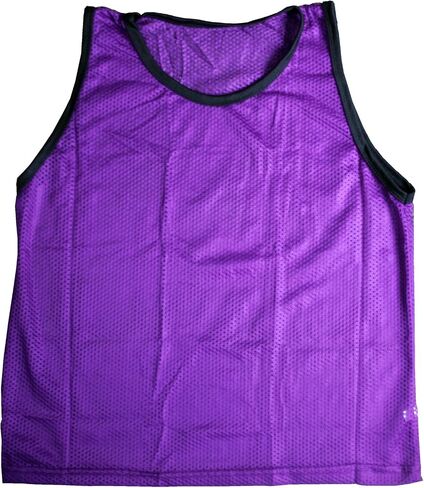 BlueDot Trading Adult Sports Pinnies Scrimmage Training Vest for Team practices for Soccer, Football, Basketball, Lacrosse, and More, Combo Green/Black, 12 Pack in Kuwait