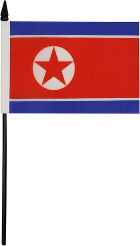 علم طاولة تيمور الشرقية AZ FLAG مقاس 5 بوصة × 8 بوصة - علم مكتب تيمور الشرقية مقاس 21 × 14 سم - عصا وقاعدة بلاستيكية سوداء in Kuwait