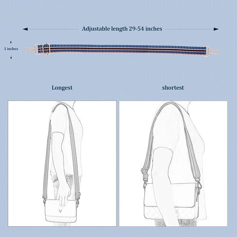 1 inch Purse Strap,Replacement Crossbody Strap Adjustable Shoulder Strap for Handbag Bag in Kuwait