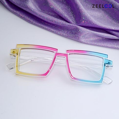 Zeelool Rectangle Glasses Stylish Eyewear for Women Frame with Non-prescription Clear Lens ZJGP094654 in Saudi Arabia