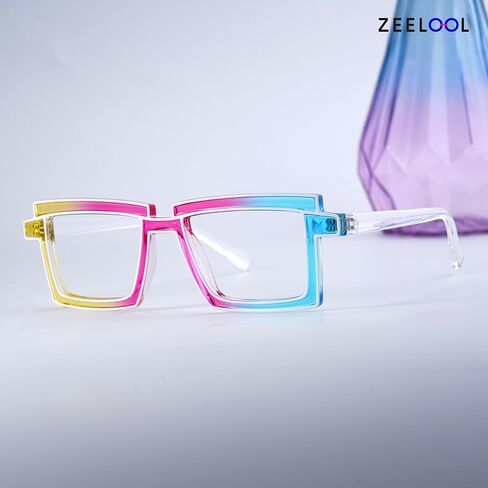 Zeelool Rectangle Glasses Stylish Eyewear for Women Frame with Non-prescription Clear Lens ZJGP094654 in Saudi Arabia