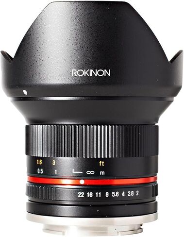 Rokinon RK12M-MFT-SIL 12mm F2.0 عدسات بزاوية واسعة للغاية لكاميرات Olympus/Panasonic Micro 4/3 in Kuwait