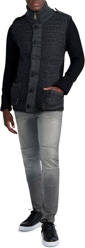 KARL LAGERFELD mens Color Blocked Long Sleeve Cardigan in Saudi Arabia