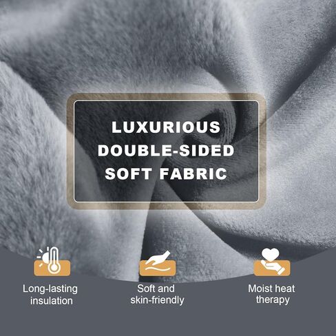 uncn Heating Pad for Neck and Shoulders Pain Relief, Microwavable Heat Pack Large Coverage for Shoulder, Weighted Cordless Microwave Heat Pad Heated Neck Wrap Warmer Uncented Gery in Kuwait