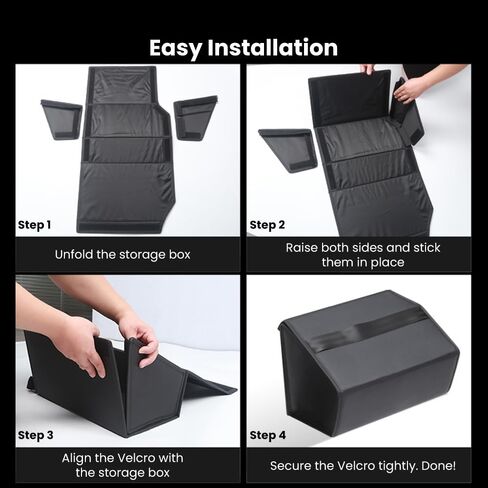 صندوق تخزين خلفي أسفل المقعد متوافق مع Tesla Cybertruck 2024، منظم وحدات للصف الثاني تحت ملحقات منظم المقعد - حل تخزين خلفي قوي in Kuwait