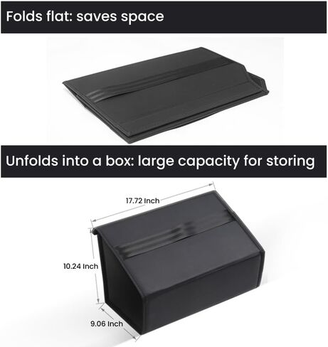 صندوق تخزين خلفي أسفل المقعد متوافق مع Tesla Cybertruck 2024، منظم وحدات للصف الثاني تحت ملحقات منظم المقعد - حل تخزين خلفي قوي in Kuwait