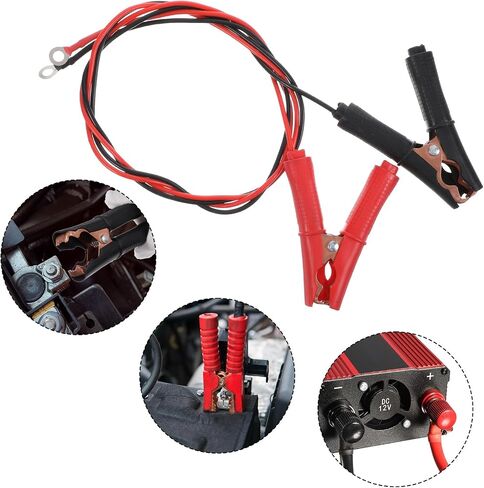 2 Pcs Battery Alligator Clips Booster Jumper Cable 39 inches Automotive Battery Jumper Cables 50A Alligator Clips Booster Jumper Cable for Car Battery Charging Jumper Cable in Saudi Arabia