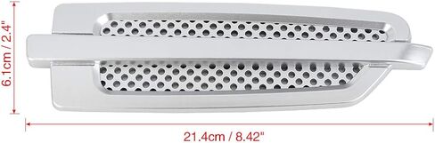 X AUTOHAUX 2pcs Air Flow Intake Cover Vent Decorative Bonnet Vent Hood Cover Black for Car in Saudi Arabia
