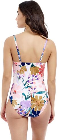 Profile by Gottex Melody Women's Multi-Color Sweetheart Twist Front One Piece Swimsuit with Tummy Control and Soft Cups in Saudi Arabia
