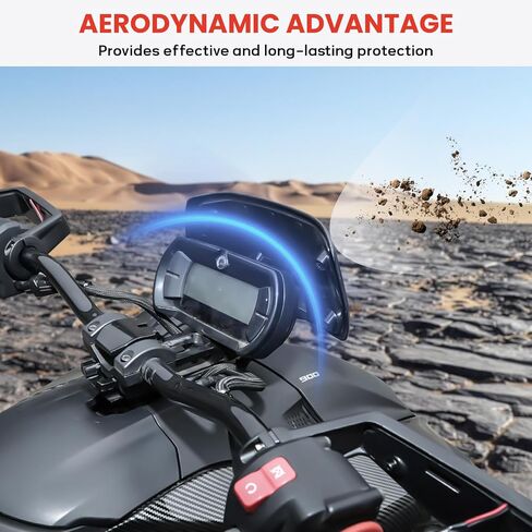 Plastic Gauge Spoiler for Can-Am Ryker, Gauge Spoiler Kit Support for Can Am Ryker 600 900 Sport & Ryker Rally Edition All Modes Accessories, Replace OEM #219400818 (Black) in Saudi Arabia