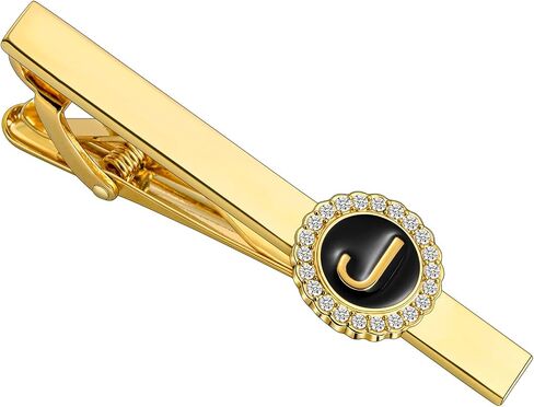 HAWSON 2.2 Inch Tie Clips for Men 18K Gold Color (A-Z Initial) for Men's Fashion Accessories Wedding Day Wearing,Men’s Jewelry or Gifts for Him,Birthday Anniversary in Kuwait