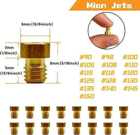 24Pcs Carburetor Jet Kit for Keihin Nibbi FCR-MX PE PJ PZ PWK CVK GY6 99101-393 N424-21 in Kuwait