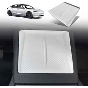 BestEvMod for Refreshed Model 3 Highland Center Console Phone Charge Area Silicone Mat Non Slip Silicone Pad Compatible with 2024 Refreshed Tesla Model 3 Highland Accessories (Black)