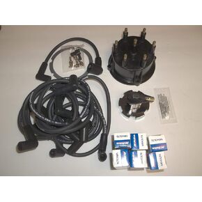RPS Mercruiser Thunderbolt 4.3 L V6 DISTRIBUTOR CAP ROTOR SPARK PLUG WIRES KIT SET WITH MR43LTS PLUGS