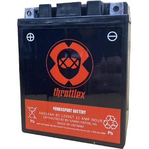 ADX14AH-BS - AGM Replacement Power Sport Battery