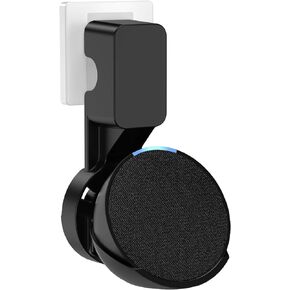 ZUOLACO Wall Mount Holder for Echo Pop, Outlet Hanger Stand for Echo Pop, Built-in Cable Management, Black