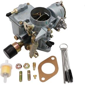 KIPA Carburetor For VW Beetles Super Beetles 1971-1979 Dual Port 1600cc Engine 12V Electric Choke 34 PICT-3 Volkswagen Bug Bus Thing Karmann Ghia Squareback Transporter, OEM # 113129031K 98-1289-B