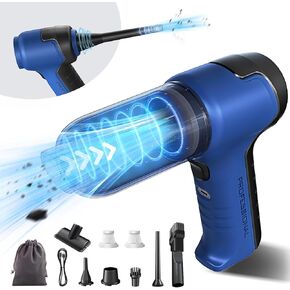 Car Vacuum Cleaner High Power Portable - 4-in-1 Multifunctional Mini Vacuum with 12000PA Super Suction Power and HEPA Filter for Car,Office and Home Cleaning