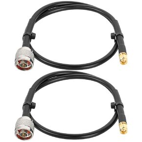 MOOKEERF SMA to N Cable 50ft KMR240 N Male to SMA Male Cable Low Loss Type N to SMA Cable 50 Ohm