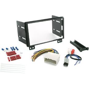 SCOSCHE تثبيت Centric ICFD5BN متوافق مع Select Ford 2002-06 Double DIN، صوت ممتاز، حل التثبيت الأساسي الكامل لتثبيت ستيريو ما بعد البيع، أسود