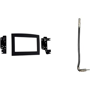 Metra 95-6528B Double Din Dash Kit for 2006-2010 Dodge Ram (Black) & Metra 40-CR10 Chrysler/Dodge/Jeep/Ford/GM 2002-Up Car Antenna Adapter in Saudi Arabia