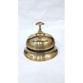 Nautical Table Bell Solid Brass Hotel Decor Office Motel Service Bell Rustic Vintage Home Decor Gifts