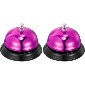 uxcell Desk Bell, 65mm(2.56") Dinner Bell for Restaurants, Service Bell, Red
