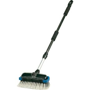 Carrand 93984 10" Flow-Thru Suds-N-Go Bi-Level Wash Brush With 71" Extension Pole