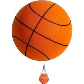 Silent Basketball, Quiet Basketball Indoor, Uncoated High-Density Foam Ball, Soft, Flexible, Lightweight, and Easy to Grip for Various Indoor Activities (No. 7)