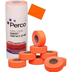 2216 White Pricing Labels for Garvey 22-66/22-77/22-88 Two Line Pricing Gun 9 Rolls - 9,000 Pricemarking Labels
