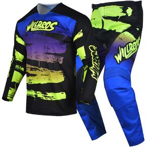 Willbros Motocross Jersey Pant Combo Men Women Dirt Bike Gear Set Suit Racewear Enduro MX Cycling Offroad Adult Riding