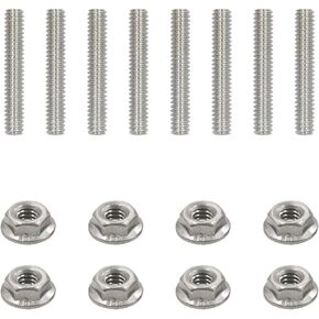 QGHAUC Header Stud Kit Bolts Valve Cover Stainless Steel Compatible For Chevy 283 327 350 383 400 Small