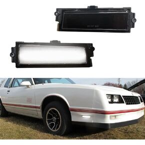 For 1981 1982 1983 1984 1985 1986 1987 1988 Chevy Monte Carlo SS side Bumper marker turn lights Amber Led Amber Lens #5972205