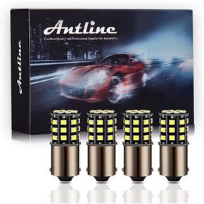 1156 1141 1003 7506 BA15S LED Bulbs White, 12-24V Super Bright 1000 Lumens Replacement for RV Camper Interior Lights, Backup Reverse Lights, Tail Brake Lights, Turn Signal Lights (Pack of 4)