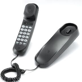 Corded Phone for Home, Durable landline Phone with Large Buttons for Seniors, Versatile Mini Phone for The Home, Office, and More(White)