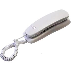 Landline Phone,Corded Telephone for Home, No AC Power/Battery Required Wall Mountable Phone for Landline Supports Mute/Pause/Redial Functions for Hotel Office Bank Call Center (Black)