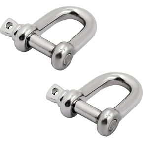 SHENGHUISS D Shackle Stainless Steel 316 Marine Hardware Boat Anchor D Ring Forged Shackle
