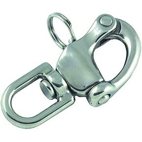 MarineNow Stainless Steel 316 Swivel Eye Bail Snap Shackle Sailboat Spinnaker Halyard Marine Grade, 2-3/4, 3-1/2 and 5"