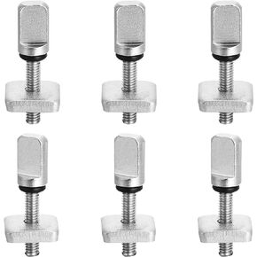 Ferraycle 6 Pieces Surfing Accessories No Tool Stainless Steel Fin Screw Thumb Fin Screw for Men Women Surfboard Surf Longboard Paddleboard and SUP