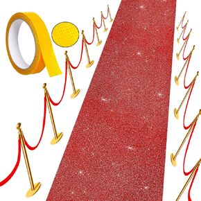 Carpet Runner Runway Rug, Glitter Gold Carpet Runner 55 GSM Thickness (2.46 x 17Feet) for Wedding Party Hallway Rug, Christmas Xmas Thanksgiving in Kuwait