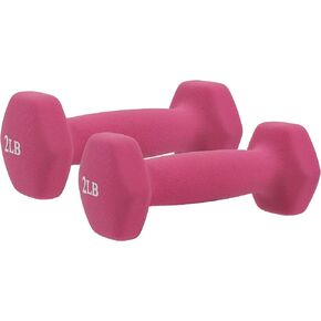 Sunny Health & Fitness Neoprene Coated Hex Shaped Dumbbell Non-Slip Fitness Weights for Home Gym Exercise, Full Body Workout Strength Building, Weight Loss, Sold in Pairs - Sizes - 2LB, 5LB, 8LB, 10LB