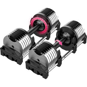 Finer Form Adjustable Dumbbells 5-32.5 LBs: Save Space with This Female-Friendly Adjustable Dumbbell Set. Go Up Or Down in 2.5 LB Increments with These Adjustable Weights, Sold as A Pair. in Kuwait