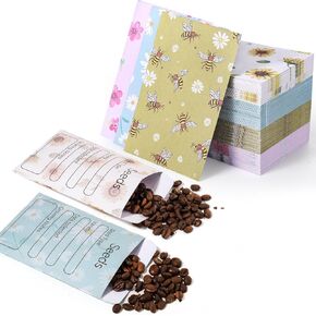 160 Pcs Seed Envelopes Self Sealing Seed Packets 3.15 x 4.72 Inch Seed Saving Envelopes for Flower Vegetable Seeds Storage