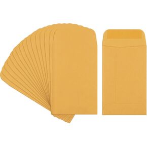 BagDream 200 Pack Kraft Small Coin Envelopes Seed Packets Mini Envelopes for Seeds, Keys, Stamps, Tiny Cards Storage Packets for Wedding favors, Garden 2.25×3.5#1 Coin Envelopes