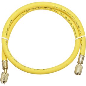 uxcell Refrigerant Charging Hose, 1/4 SAE Thread 2.95Ft Length 500PSI Tube HVAC Hoses, for Home Air Conditioner Refrigeration Maintenance, Blue